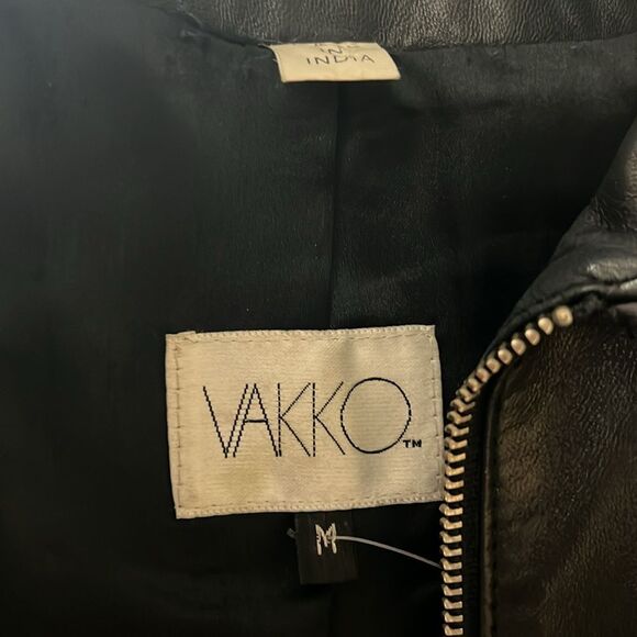 Vakko black leather jacket - Picture 8 of 8